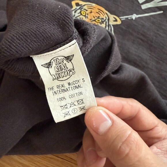 The Real McCoy's U.S. Army Tiger Force Half Sleeve Sweatshirt Large - Picture 6 of 9